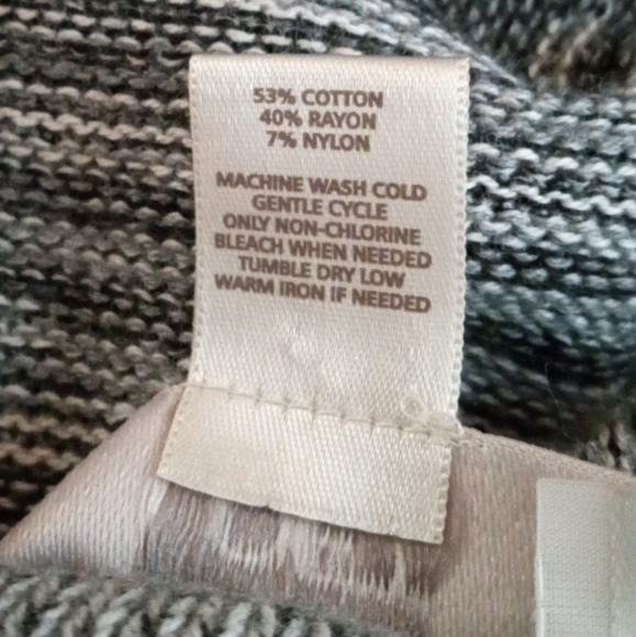 Black and Gray Striped Sweater Dress Size XS - Picture 8 of 8